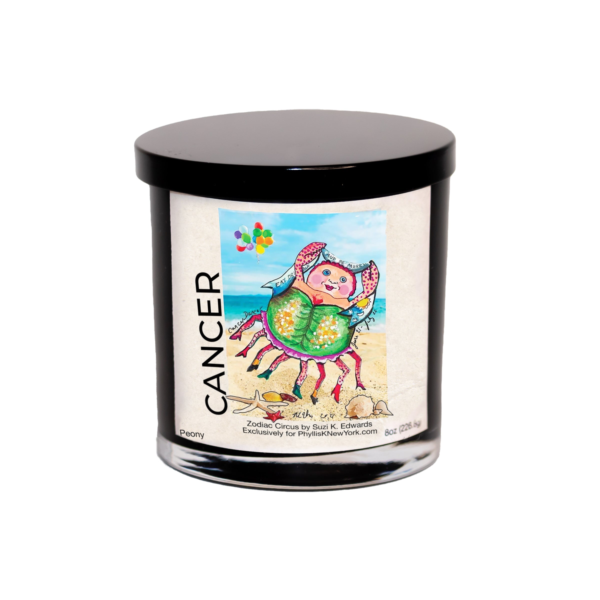 CANCER Peony Zodiac Circus Soy Candle