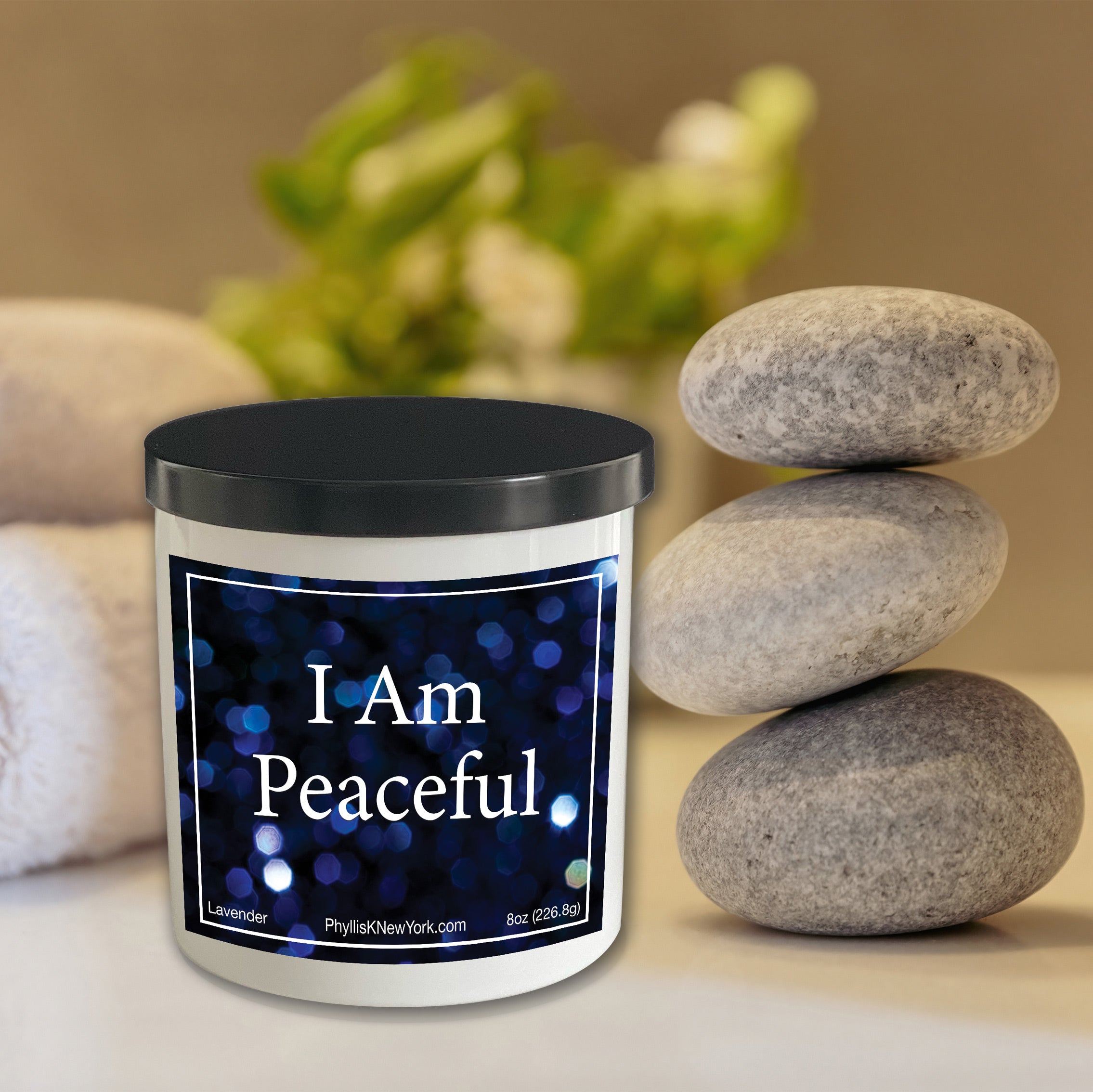 I Am Peaceful Affirmation Soy Candle