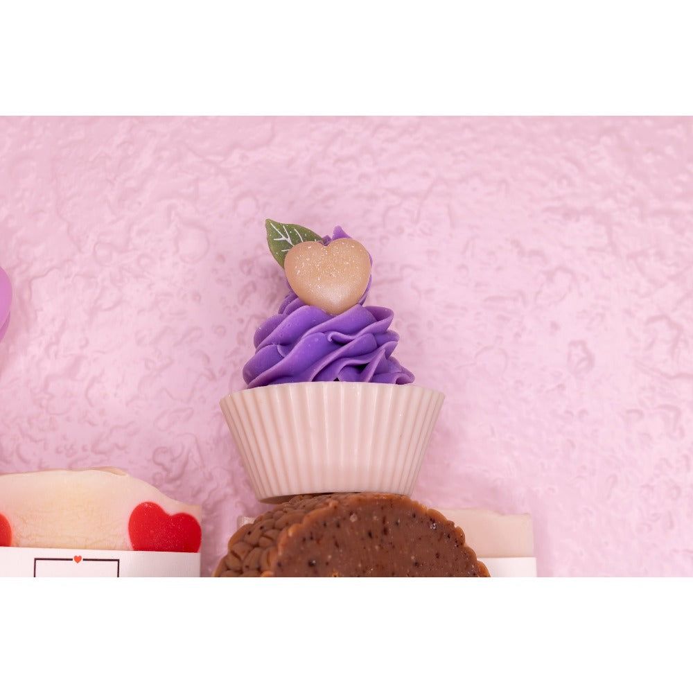 Purple Heart Cupcake