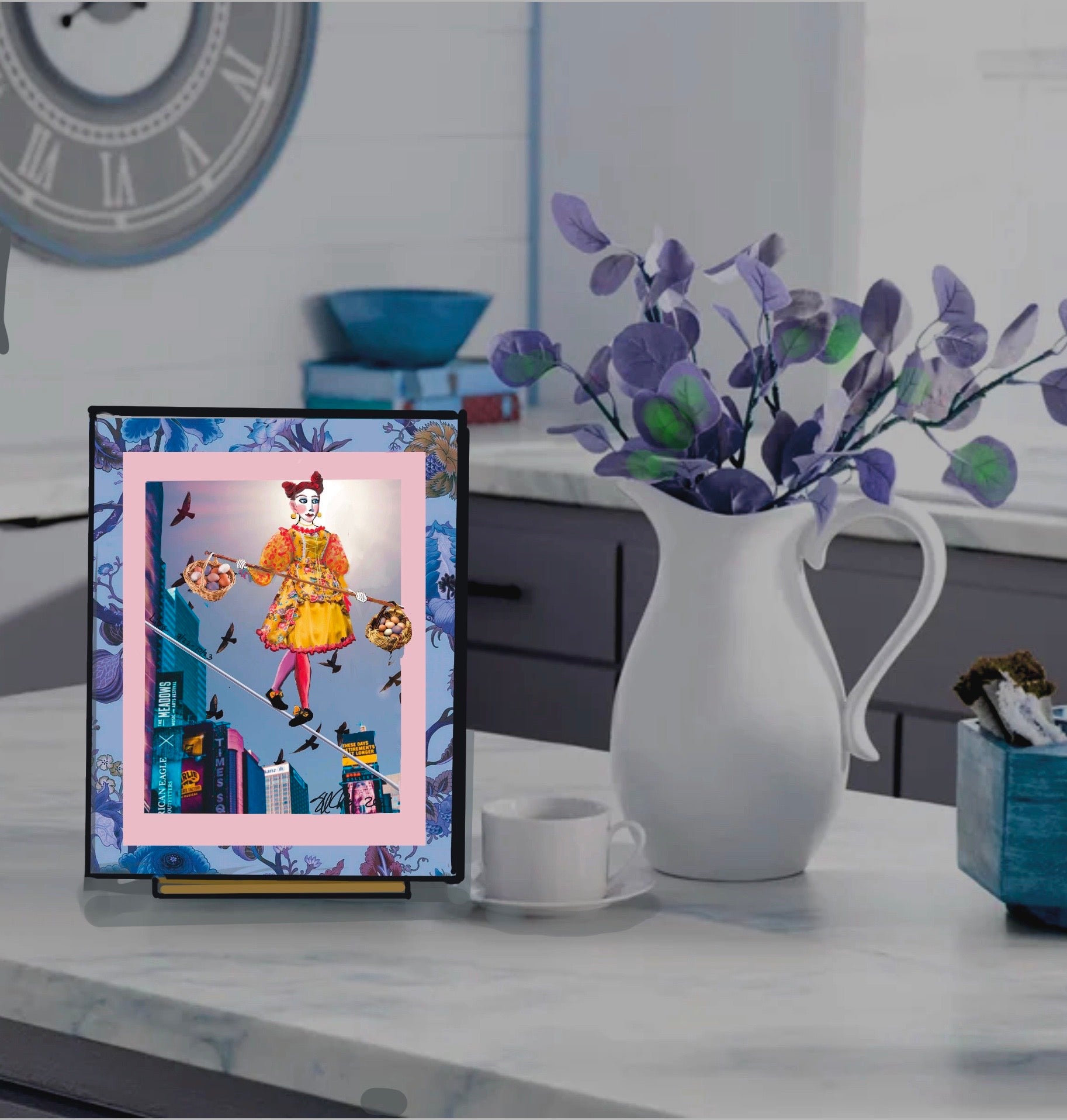 LIBRA Zodiac Circus Plaque- Home Decor