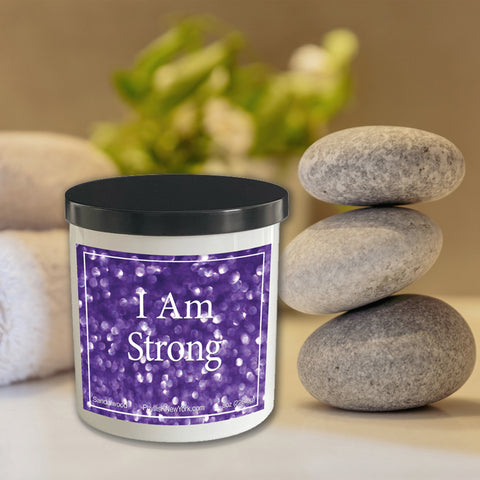 I Am Strong Affirmation Soy Candle