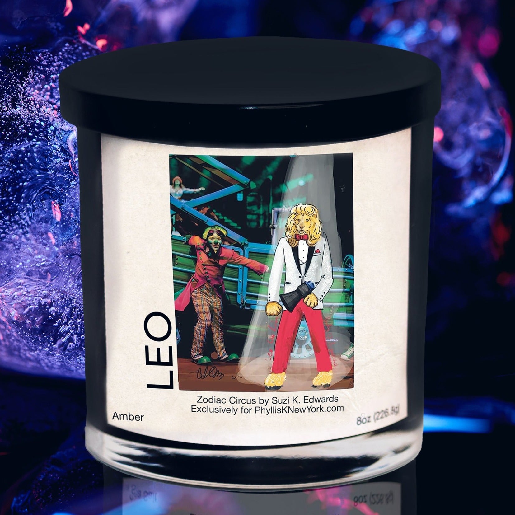 LEO Amber Zodiac Circus Soy Candle