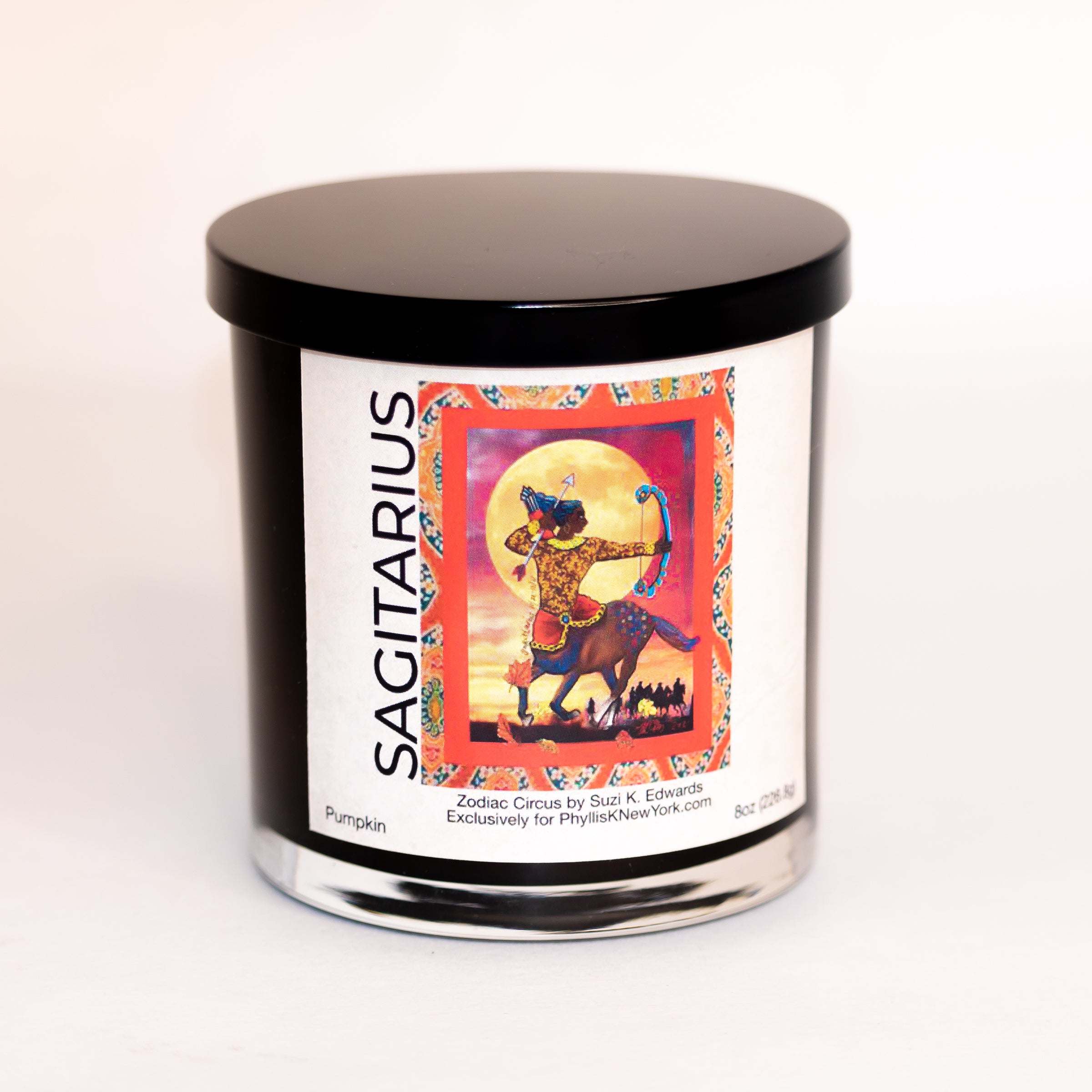 SAGITTARIUS Pumpkin Zodiac Circus Soy Candle