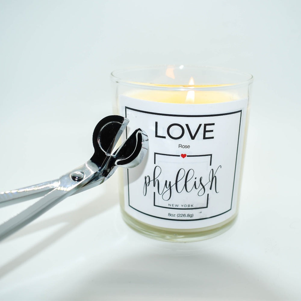 Stainless Steel Wick Trimmer in Matte black or Silver