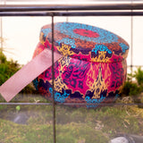 <transcy>Candela da viaggio primaverile con motivo lavanda</transcy>