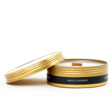 <transcy>Candela in latta da viaggio alla vaniglia e lavanda</transcy>