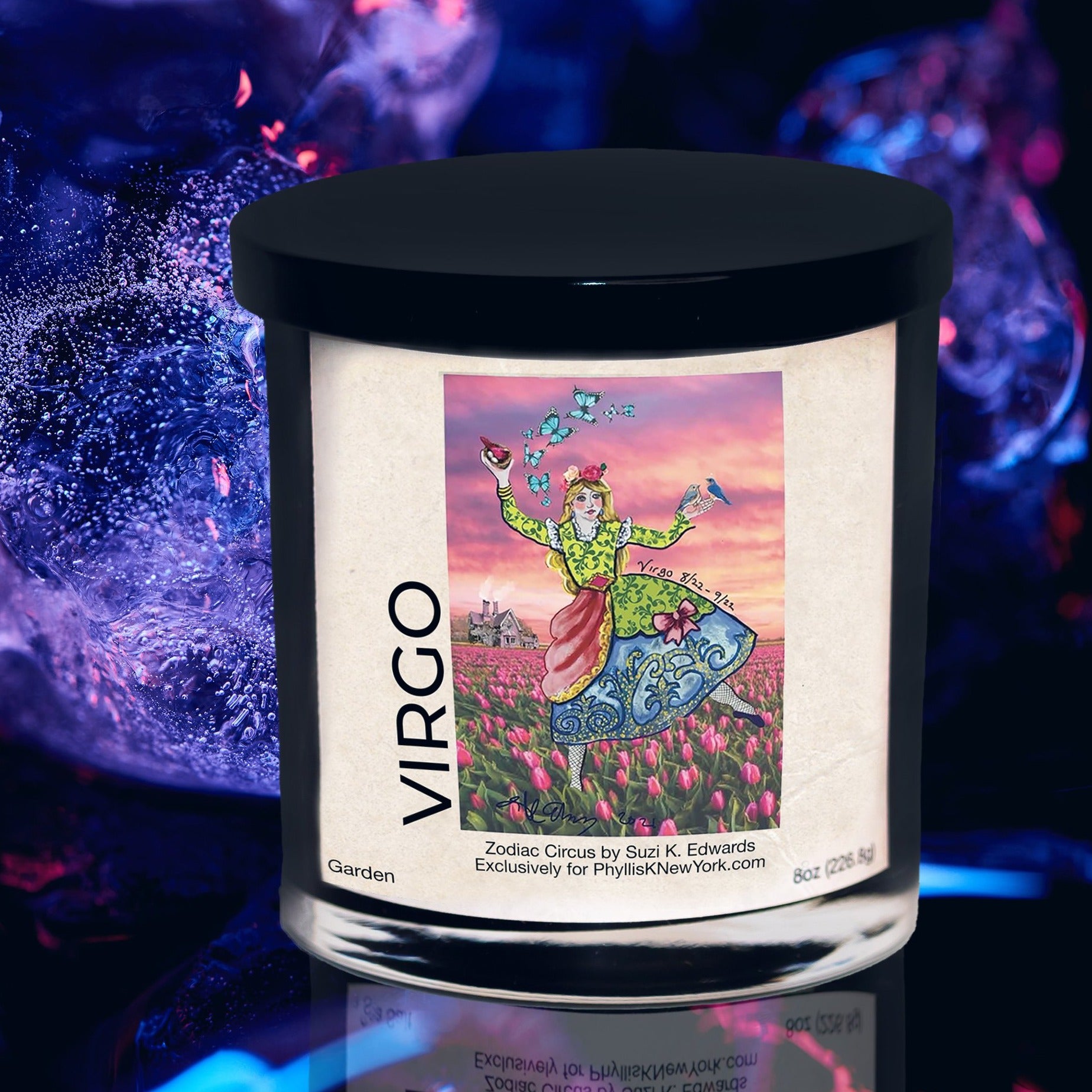 VIRGO Garden Zodiac Circus Soy Candle