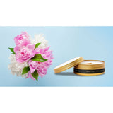 <transcy>Candela da viaggio in latta con peonia e sale marino</transcy>