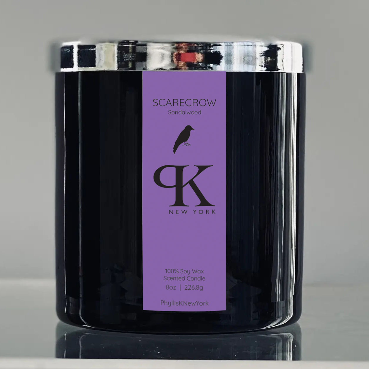 Halloween SCARECROW Sandalwood Soy Candle