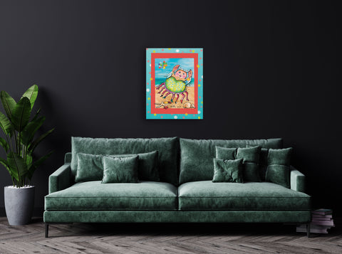 CANCER Zodiac Circus Metal Print Poster