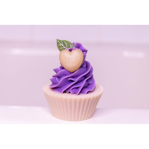 Purple Heart Cupcake
