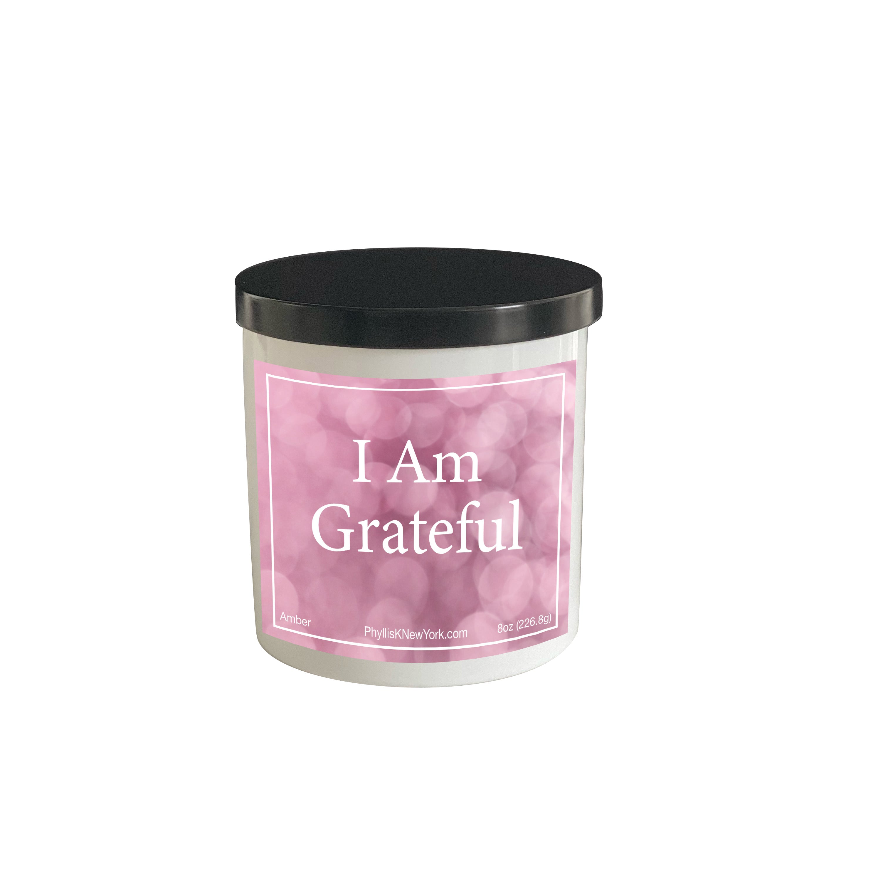I Am Grateful Affirmation Soy Candle