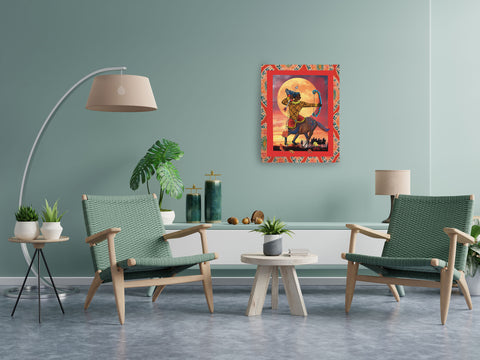 SAGITTARIUS Zodiac Circus Metal Print poster