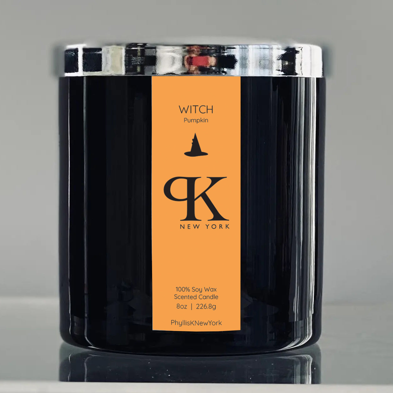 Halloween WITCH Pumpkin Soy Candle